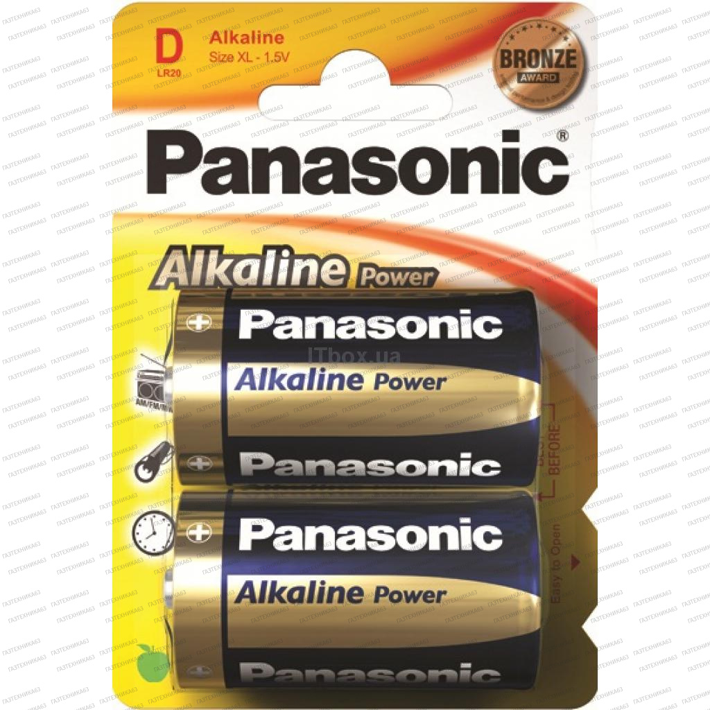 Батарейка PANASONIC LR20 Alkaline Power